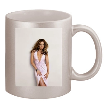 Jennifer Lopez 11oz Metallic Silver Mug