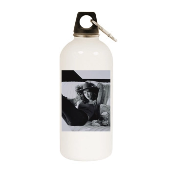 Jennifer Love Hewitt White Water Bottle With Carabiner