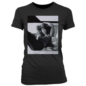 Jennifer Love Hewitt Women's Junior Cut Crewneck T-Shirt