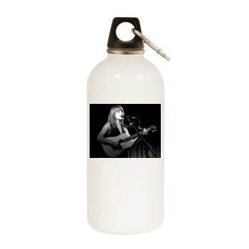 Jenny Lewis White Water Bottle With Carabiner