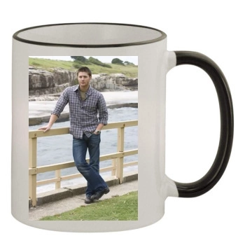 Jensen Ackles 11oz Colored Rim & Handle Mug