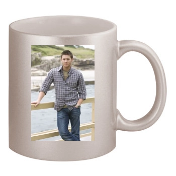 Jensen Ackles 11oz Metallic Silver Mug