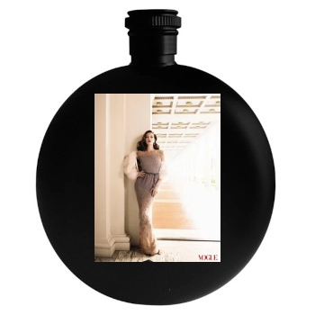 Jessica Biel Round Flask