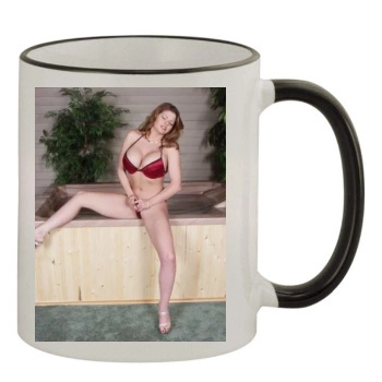 June Summers 11oz Colored Rim & Handle Mug