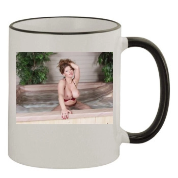 June Summers 11oz Colored Rim & Handle Mug