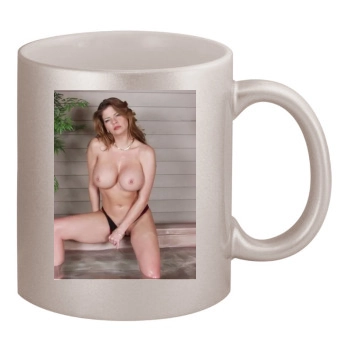 June Summers 11oz Metallic Silver Mug