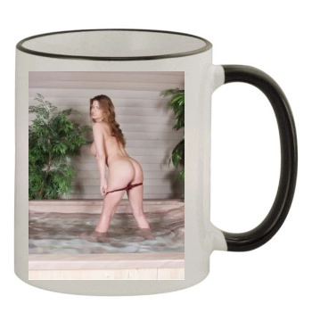 June Summers 11oz Colored Rim & Handle Mug