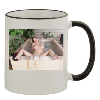 June Summers 11oz Colored Rim & Handle Mug