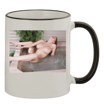 June Summers 11oz Colored Rim & Handle Mug