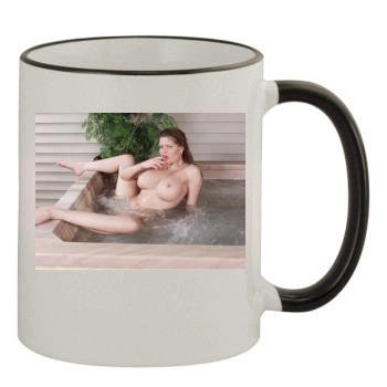 June Summers 11oz Colored Rim & Handle Mug