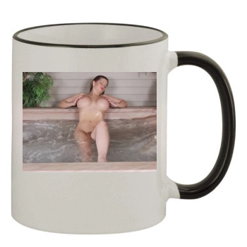 June Summers 11oz Colored Rim & Handle Mug