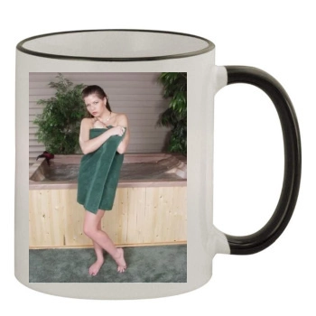 June Summers 11oz Colored Rim & Handle Mug