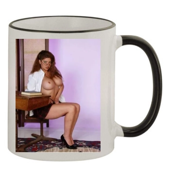 June Summers 11oz Colored Rim & Handle Mug