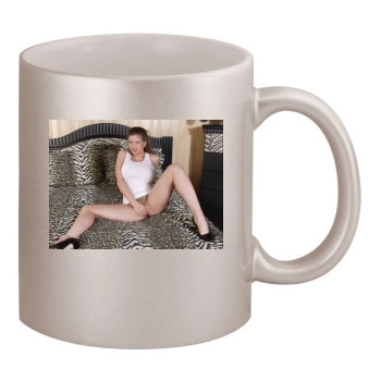 June Summers 11oz Metallic Silver Mug