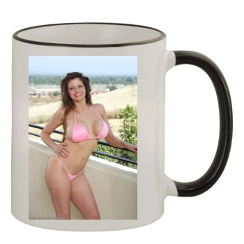 June Summers 11oz Colored Rim & Handle Mug