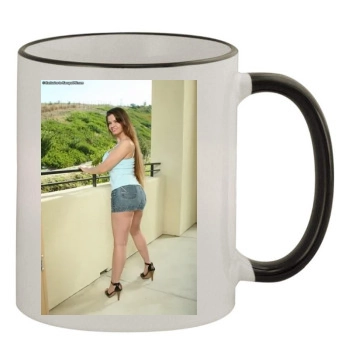 June Summers 11oz Colored Rim & Handle Mug