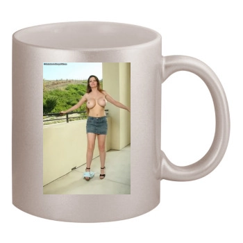 June Summers 11oz Metallic Silver Mug