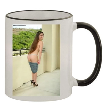 June Summers 11oz Colored Rim & Handle Mug