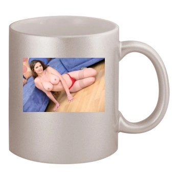 June Summers 11oz Metallic Silver Mug