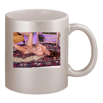 June Summers 11oz Metallic Silver Mug