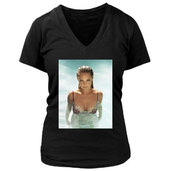 Katherine Heigl Women's Deep V-Neck TShirt