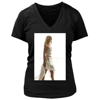 Katherine Heigl Women's Deep V-Neck TShirt