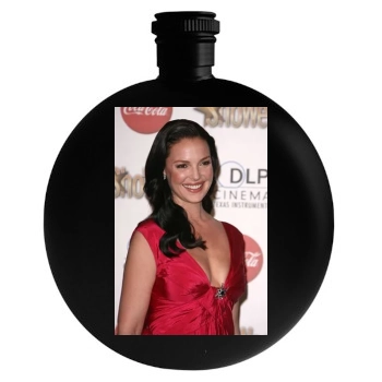 Katherine Heigl Round Flask