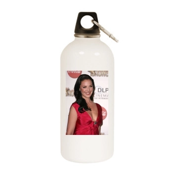 Katherine Heigl White Water Bottle With Carabiner