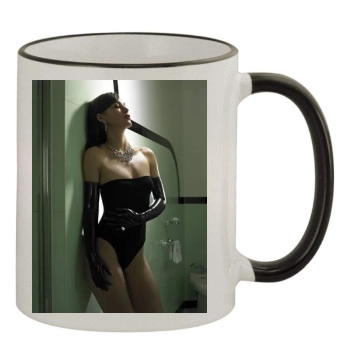 Keira Knightley 11oz Colored Rim & Handle Mug