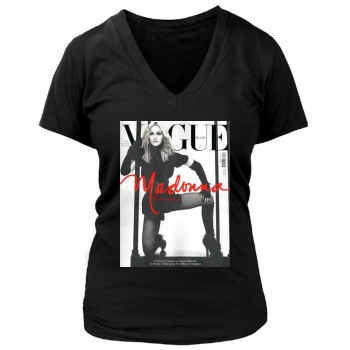 Madonna Women's Deep V-Neck TShirt