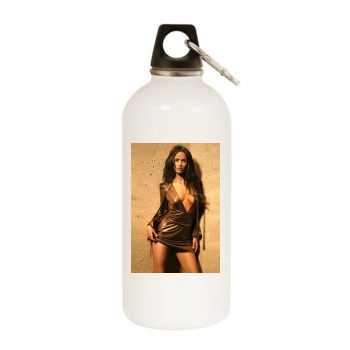 Megan Fox White Water Bottle With Carabiner