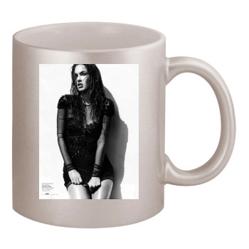 Megan Fox 11oz Metallic Silver Mug