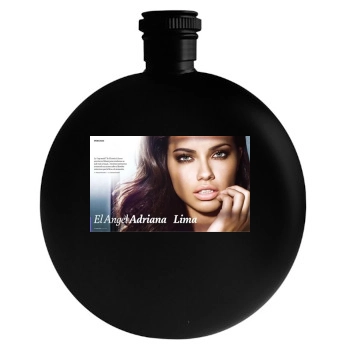 Adriana Lima Round Flask