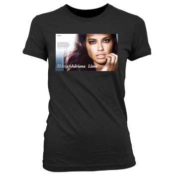 Adriana Lima Women's Junior Cut Crewneck T-Shirt