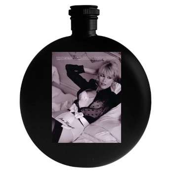 Claudia Schiffer Round Flask