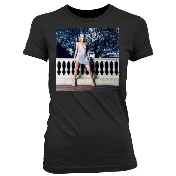 Paris Hilton Women's Junior Cut Crewneck T-Shirt