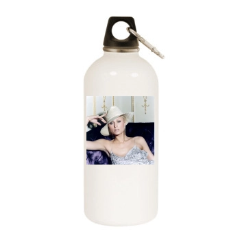 Paris Hilton White Water Bottle With Carabiner