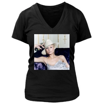 Paris Hilton Women's Deep V-Neck TShirt