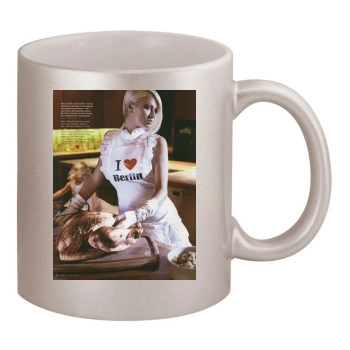 Paris Hilton 11oz Metallic Silver Mug