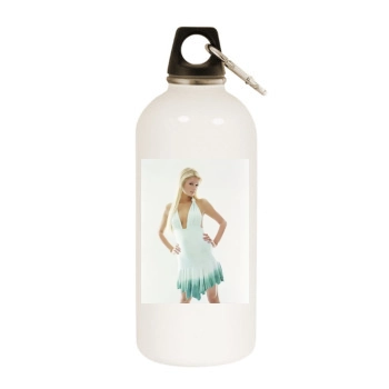 Paris Hilton White Water Bottle With Carabiner