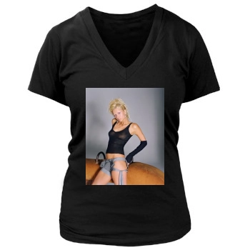 Paris Hilton Women's Deep V-Neck TShirt