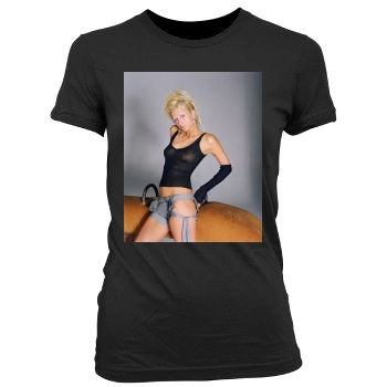 Paris Hilton Women's Junior Cut Crewneck T-Shirt