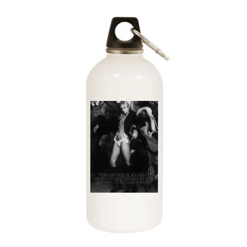 Paris Hilton White Water Bottle With Carabiner