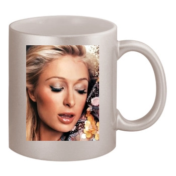 Paris Hilton 11oz Metallic Silver Mug