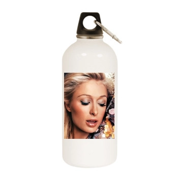 Paris Hilton White Water Bottle With Carabiner