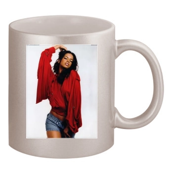 Adriana Lima 11oz Metallic Silver Mug