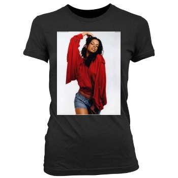 Adriana Lima Women's Junior Cut Crewneck T-Shirt