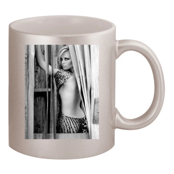 Charlize Theron 11oz Metallic Silver Mug