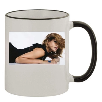 Eva Mendes 11oz Colored Rim & Handle Mug