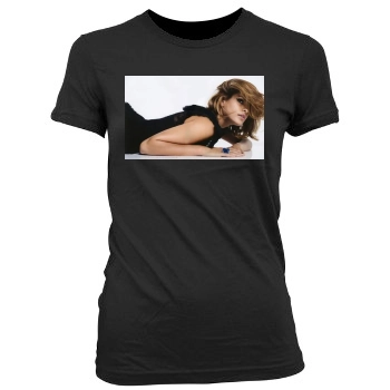 Eva Mendes Women's Junior Cut Crewneck T-Shirt